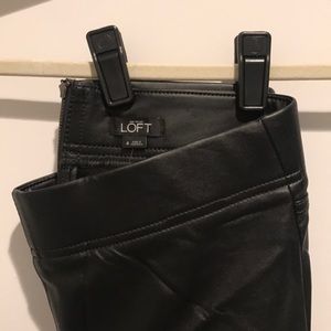 Brand new black leather pants